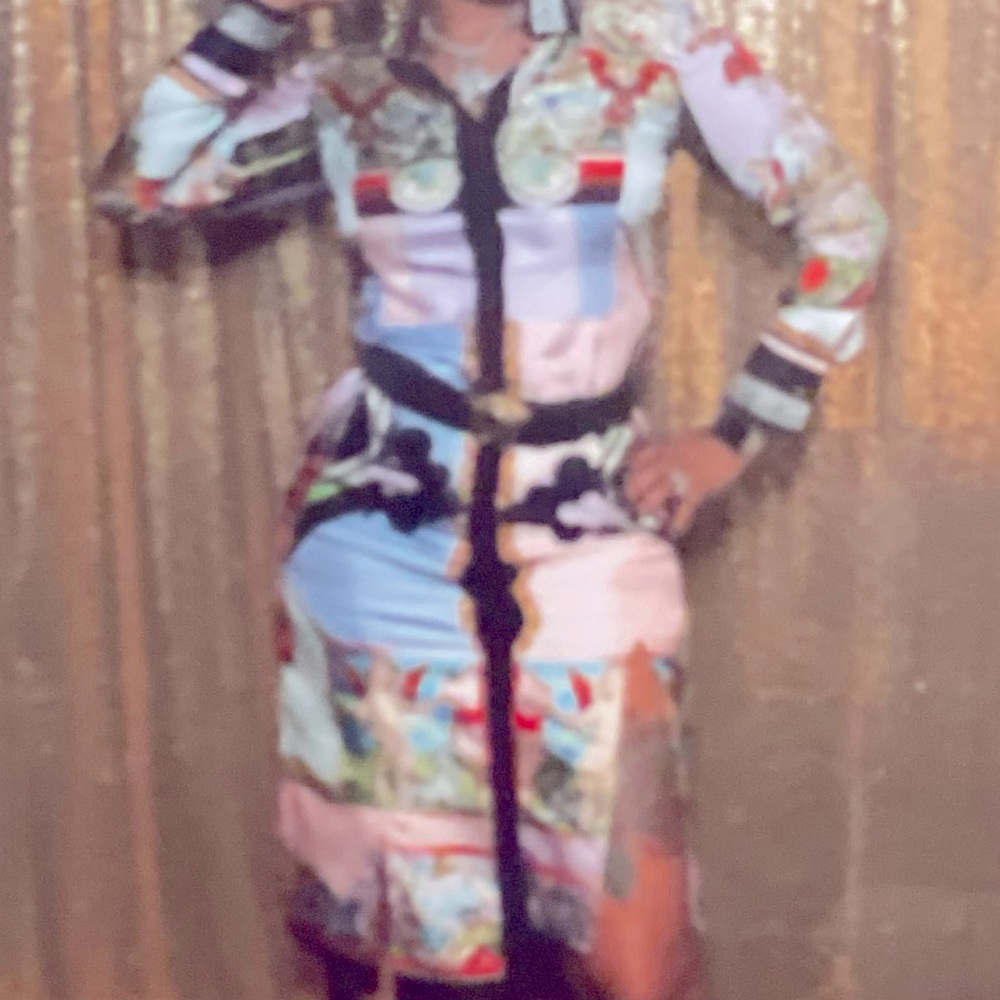 Silk Versace dress